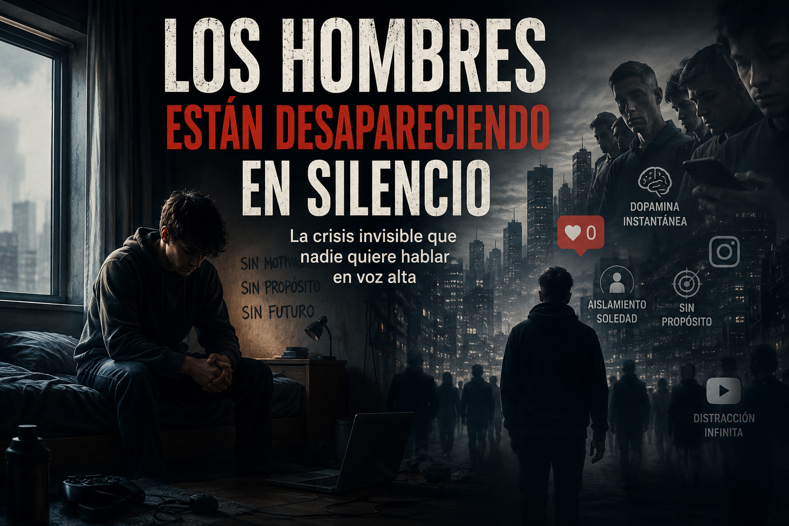 Crisis masculina moderna: por qué tantos hombres jóvenes se sienten vacíos y sin propósito