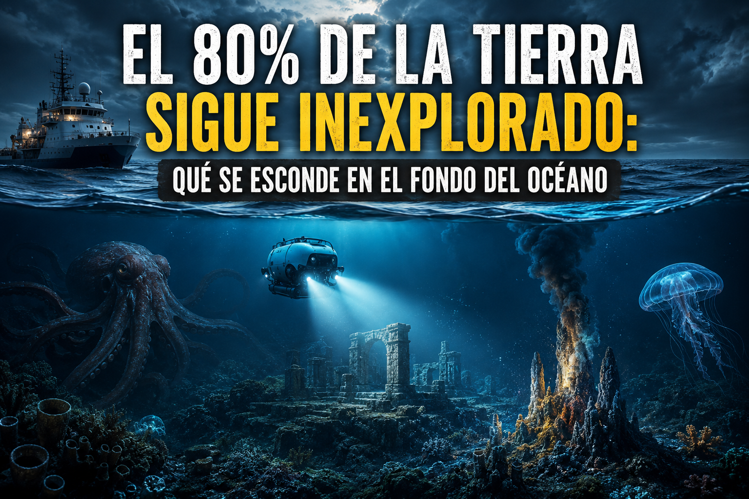 El 80% de la Tierra sigue inexplorado: qué se esconde en el fondo del océano