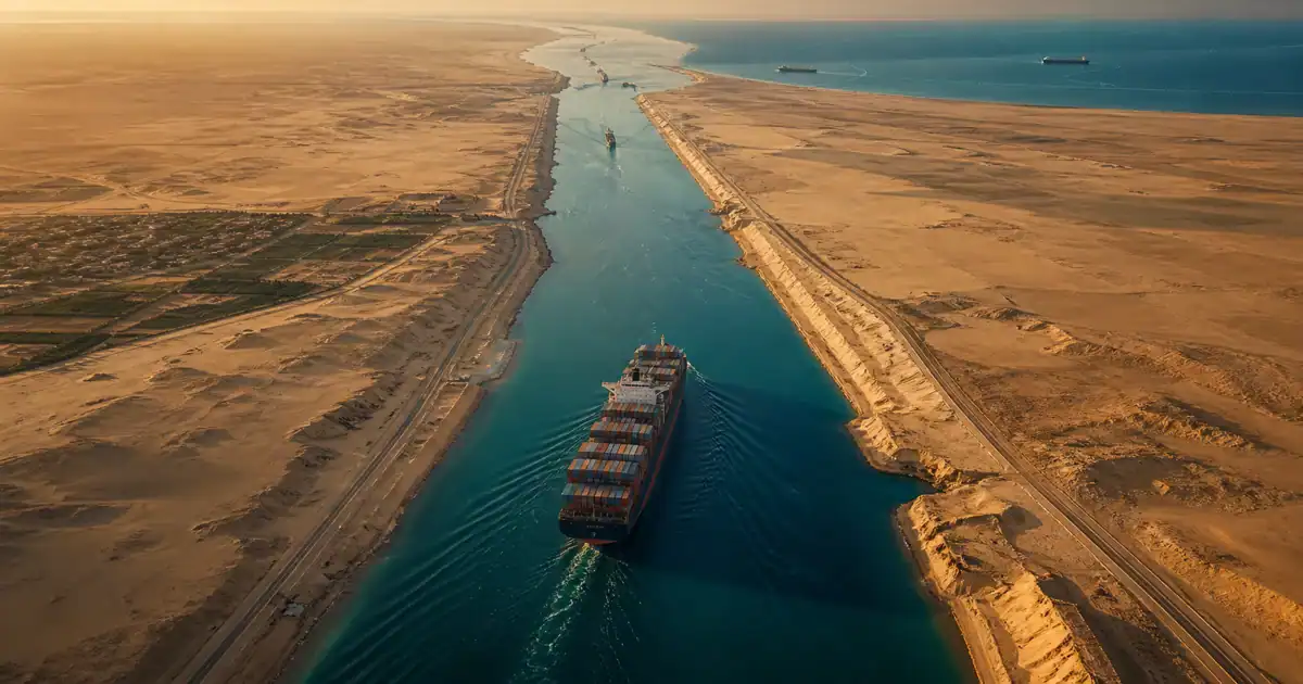 Canal de Suez: el paso que comprime el comercio mundial